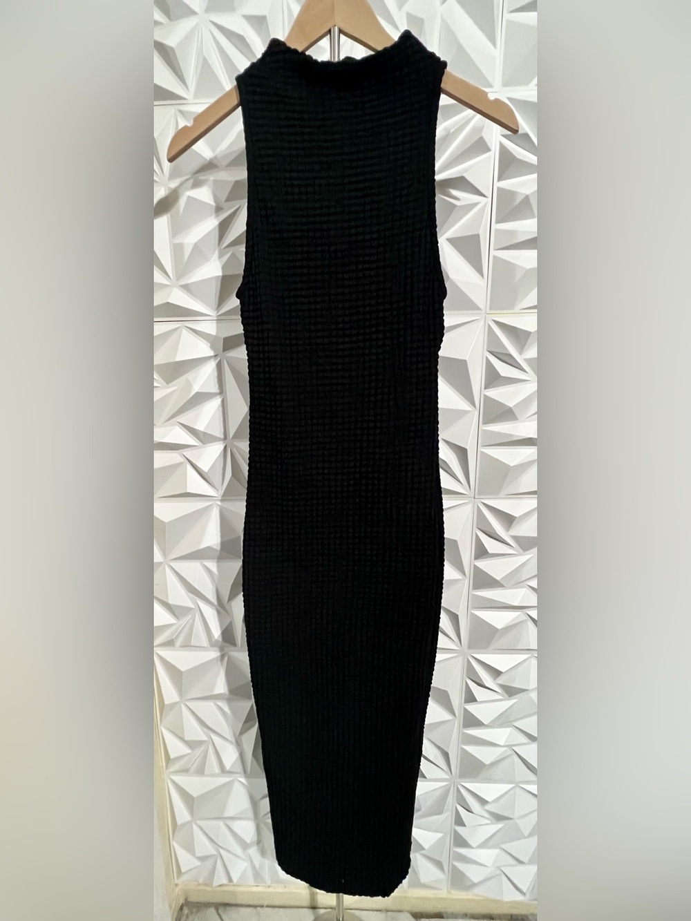 NWOT The Drop Womens Lena High Neck Textured Midi Dress - Size US XS - Picture 5 of 10